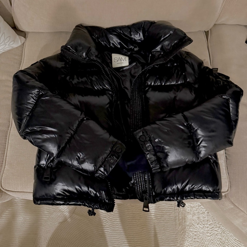 SAM. Black Bomber Jacket L